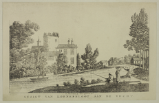 206335 Gezicht over de Angstel vanaf de naastgelegen weg op het kasteel Loenersloot te Loenersloot.